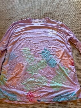 Ingear Pink Long Sleeve Tropical Print Tee